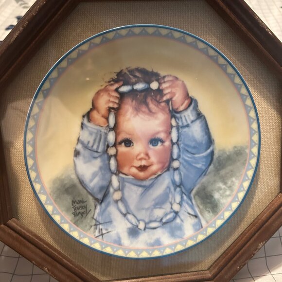 Precious Little Ones Collectible Plates and display - Picture 4 of 9